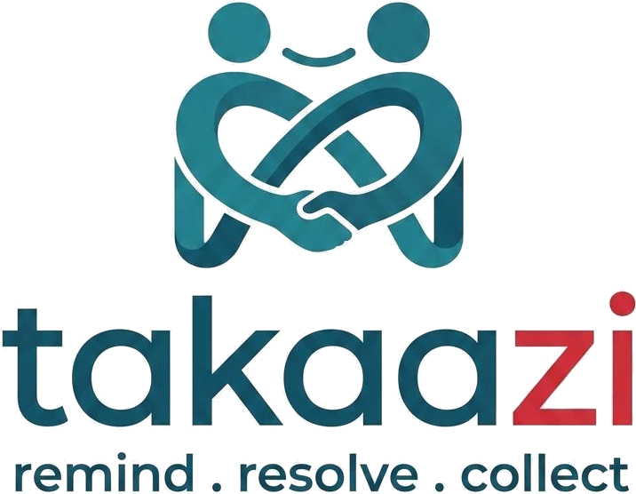 Takaazi — remind, resolve, collect